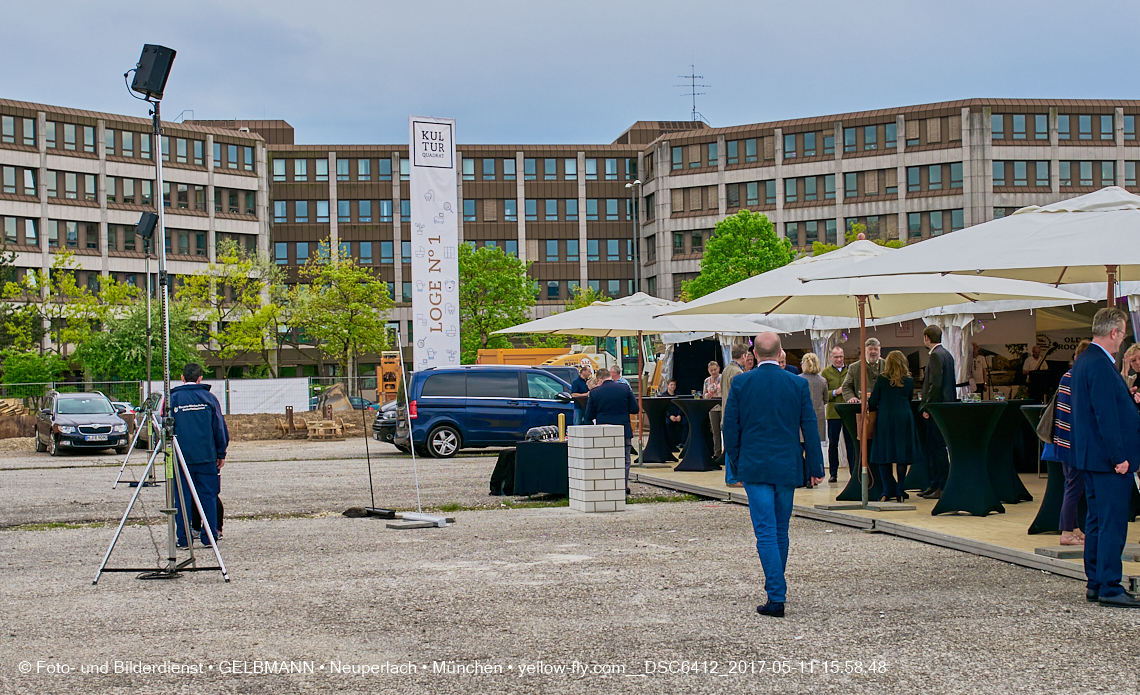 11. Mai 2017 - Grundsteinlegung für die LOGE und dem Kulturquadrat in Neuperlach